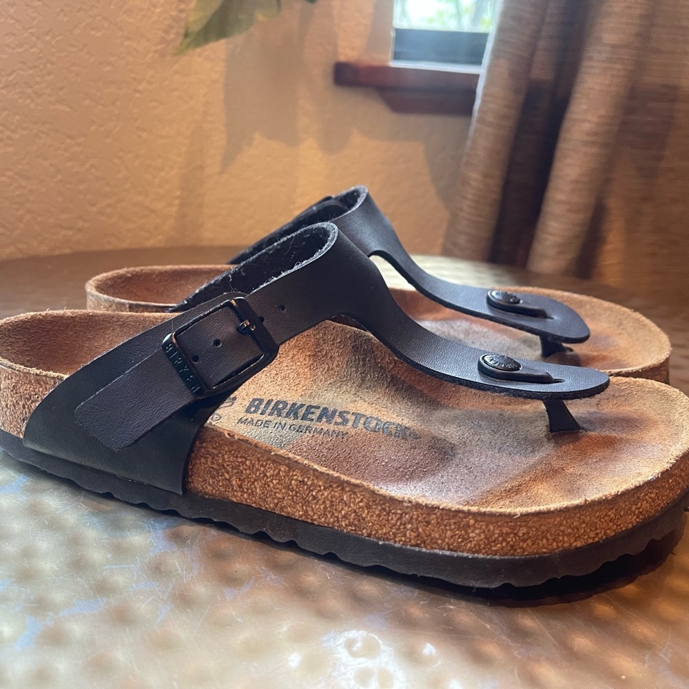 Birkenstock Black Gizeh Sandals 38